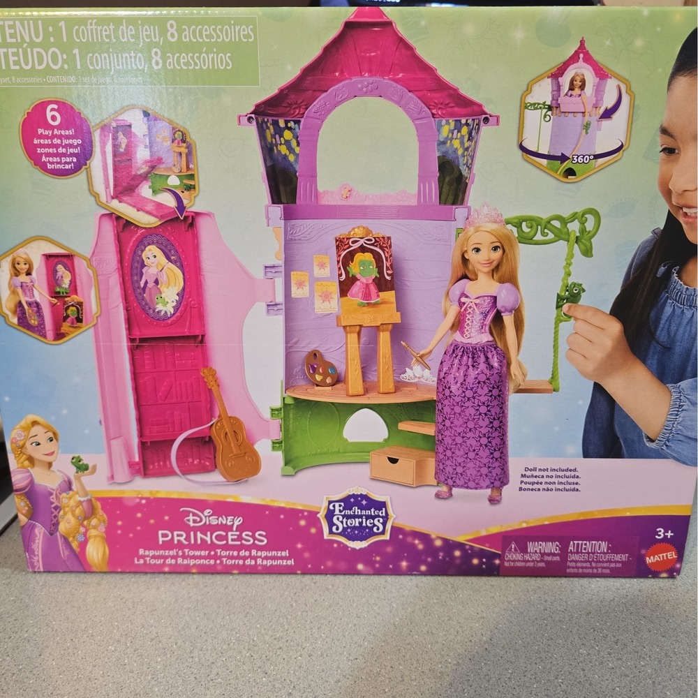 Disney Princess Rapunzel's Tower Playset - Tangled, No Doll Included
